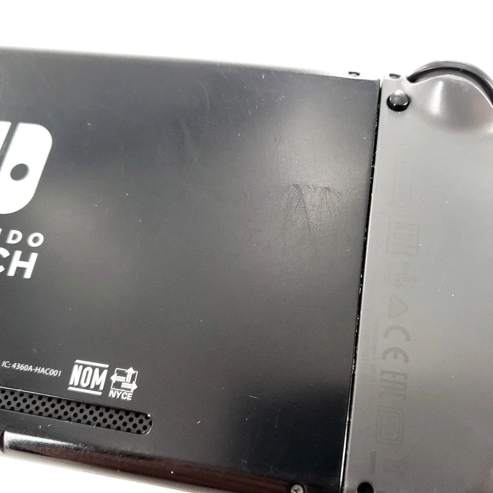 Nintendo Switch Console w/ Gray Joy-cons & 64GB Card No Charger Tested **READ**